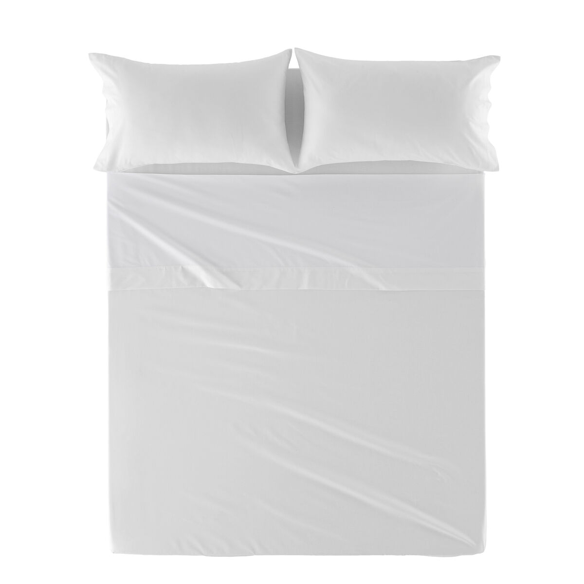 Set di Lenzuola HappyFriday BASIC Bianco Osimano 28 x 4 x 38 cm